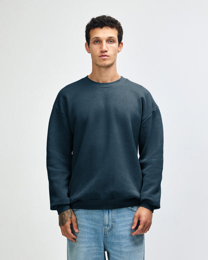 American Apparel Reflex Fleece Unisex Crewneck Sweatshirt - Sea Blue