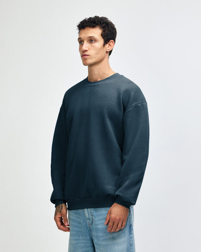 American Apparel Reflex Fleece Unisex Crewneck Sweatshirt - Sea Blue