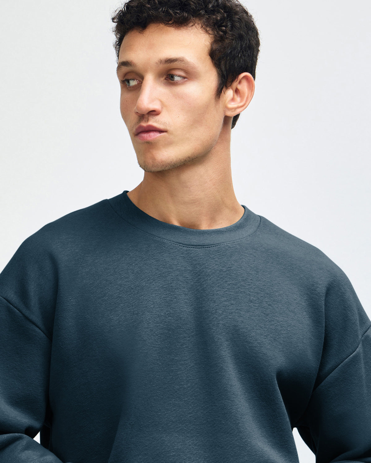 American Apparel Reflex Fleece Unisex Crewneck Sweatshirt - Sea Blue