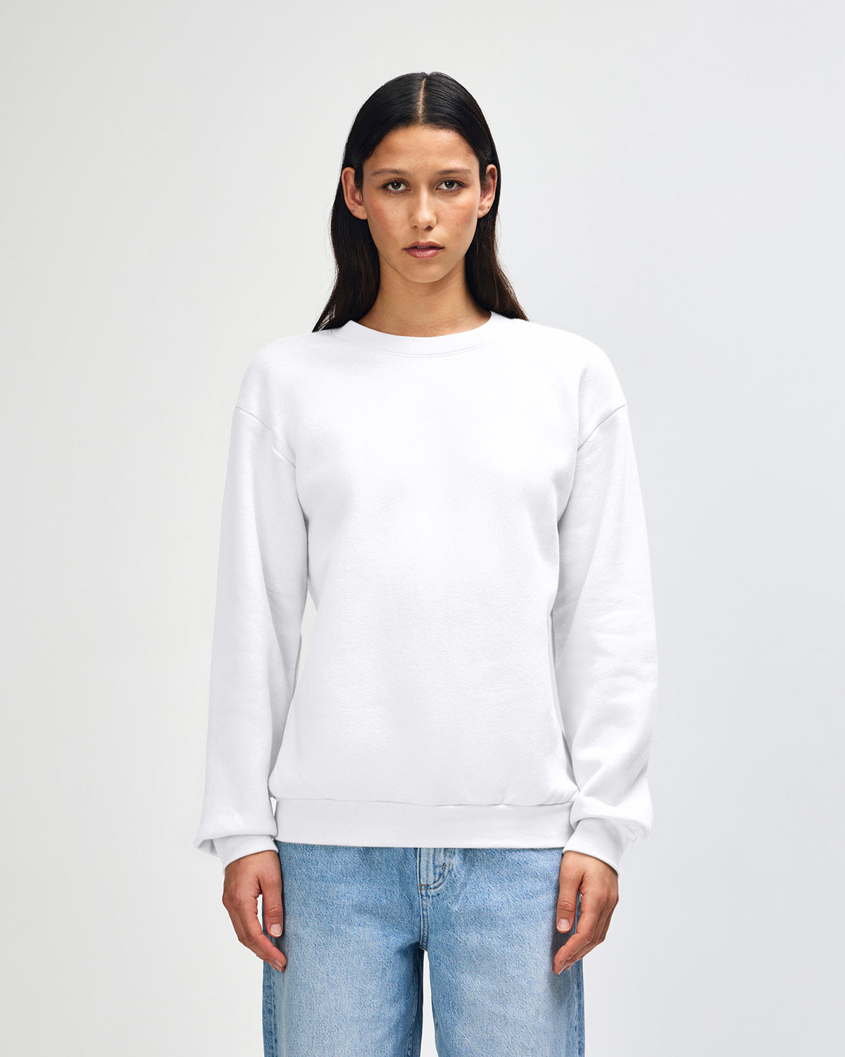 American Apparel Reflex Fleece Unisex Crewneck Sweatshirt - White