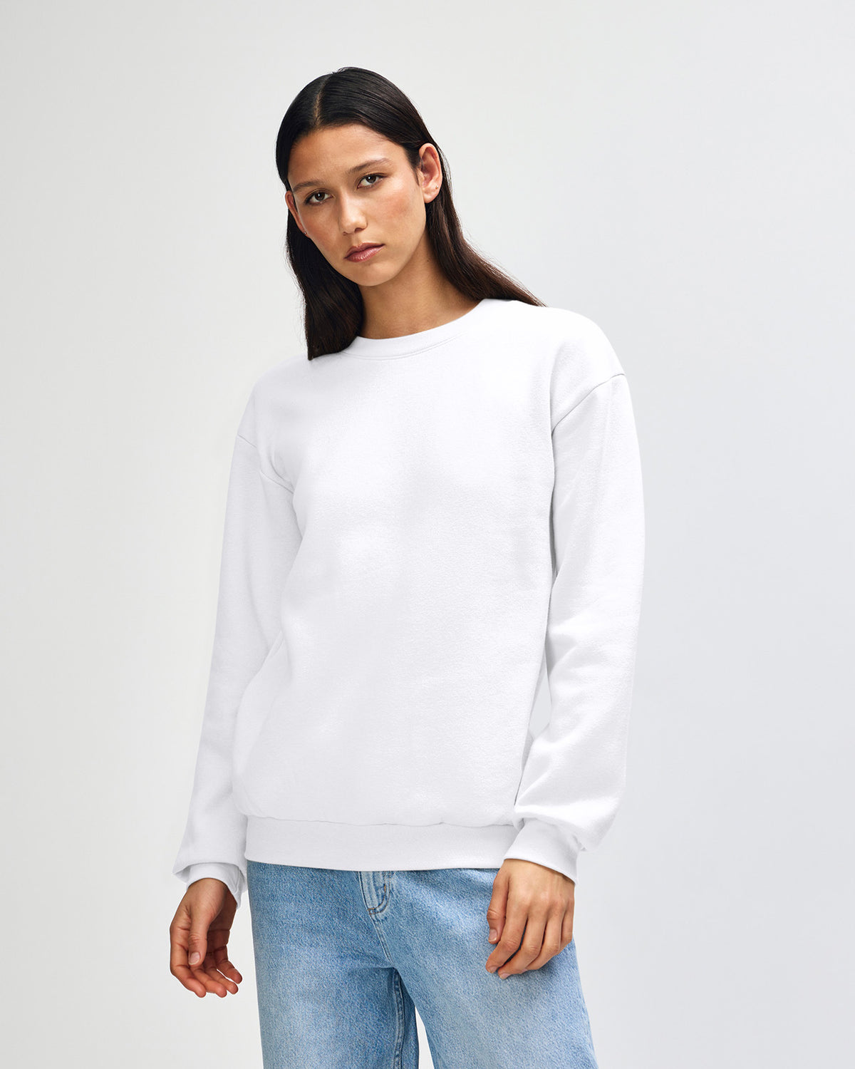 American Apparel Reflex Fleece Unisex Crewneck Sweatshirt - White