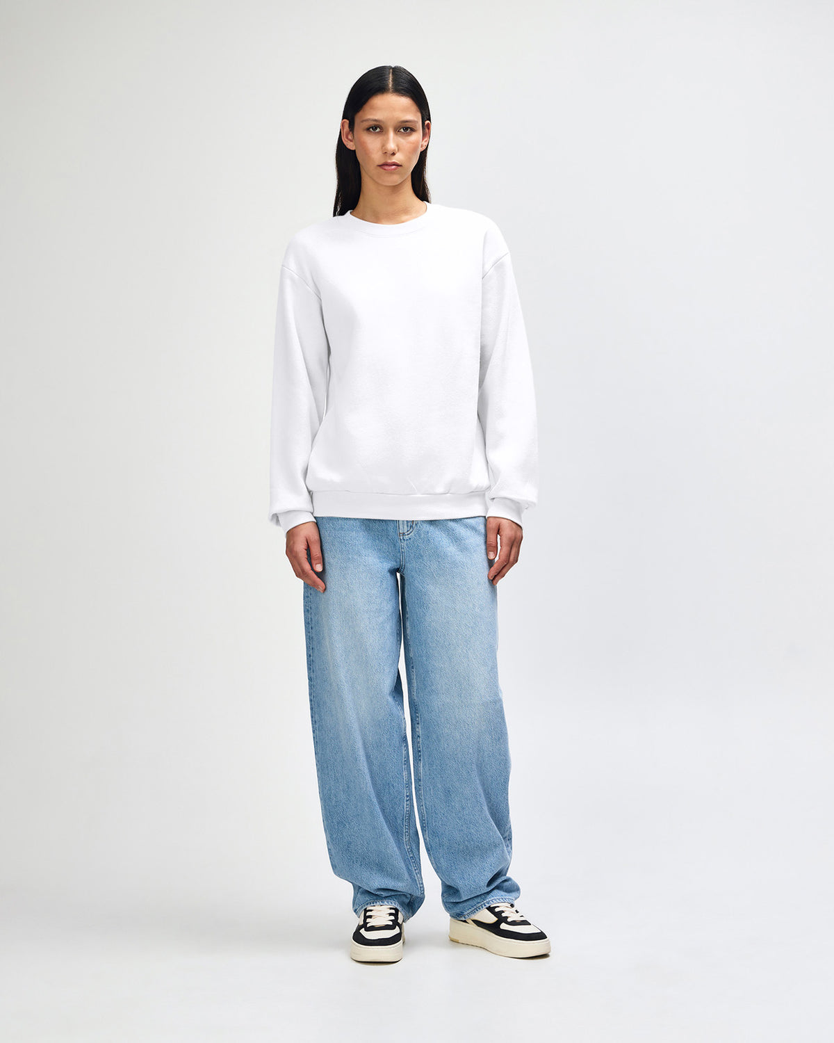 American Apparel Reflex Fleece Unisex Crewneck Sweatshirt - White