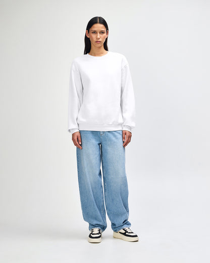 American Apparel Reflex Fleece Unisex Crewneck Sweatshirt - White