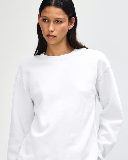American Apparel Reflex Fleece Unisex Crewneck Sweatshirt - White
