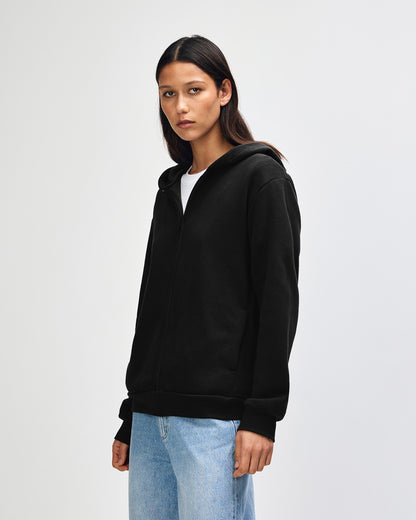 American Apparel Reflex Fleece Unisex Full Zip Hooded Sweat - Black