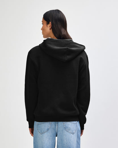 American Apparel Reflex Fleece Unisex Full Zip Hooded Sweat - Black