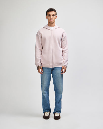 American Apparel Reflex Fleece Unisex Full Zip Hooded Sweat - Blush