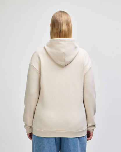 American Apparel Reflex Fleece Unisex Full Zip Hooded Sweat - Bone