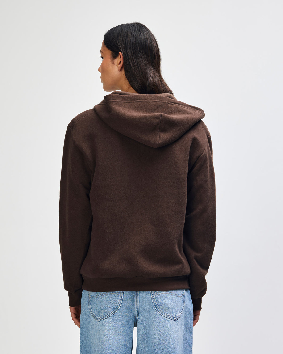 American Apparel Reflex Fleece Unisex Full Zip Hooded Sweat - Brown