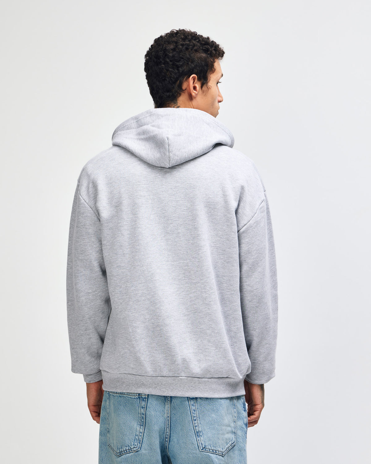 American Apparel Reflex Fleece Unisex Full Zip Hooded Sweat - Heather Grey