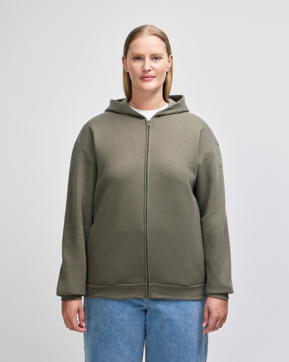 American Apparel Reflex Fleece Unisex Full Zip Hooded Sweat - Lieutenant