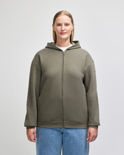 American Apparel Reflex Fleece Unisex Full Zip Hooded Sweat - Lieutenant