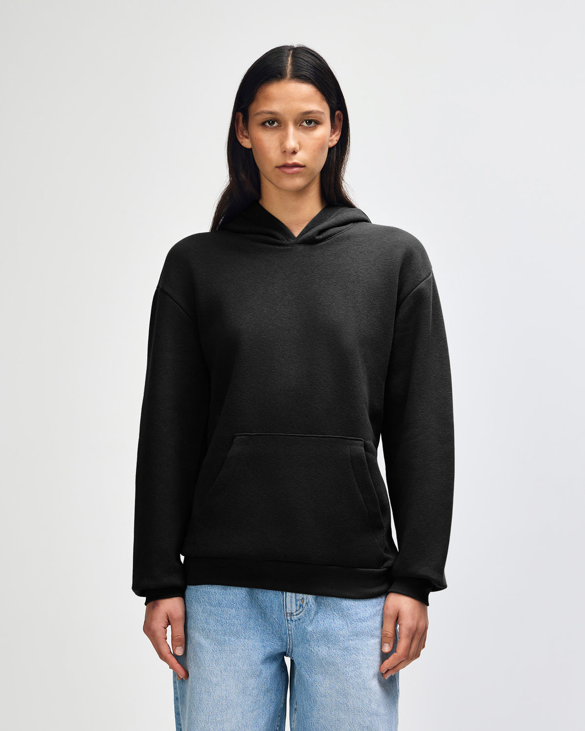 American Apparel Reflex Fleece Unisex Hooded Sweatshirt - Black