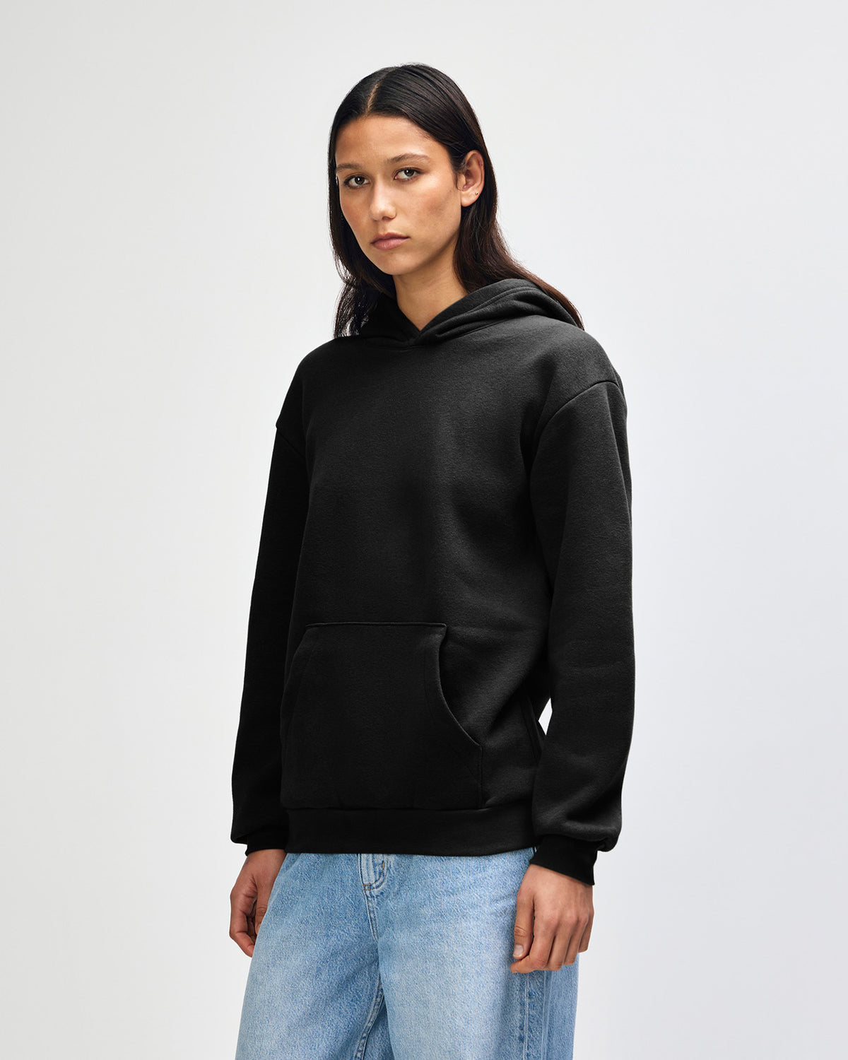 American Apparel Reflex Fleece Unisex Hooded Sweatshirt - Black