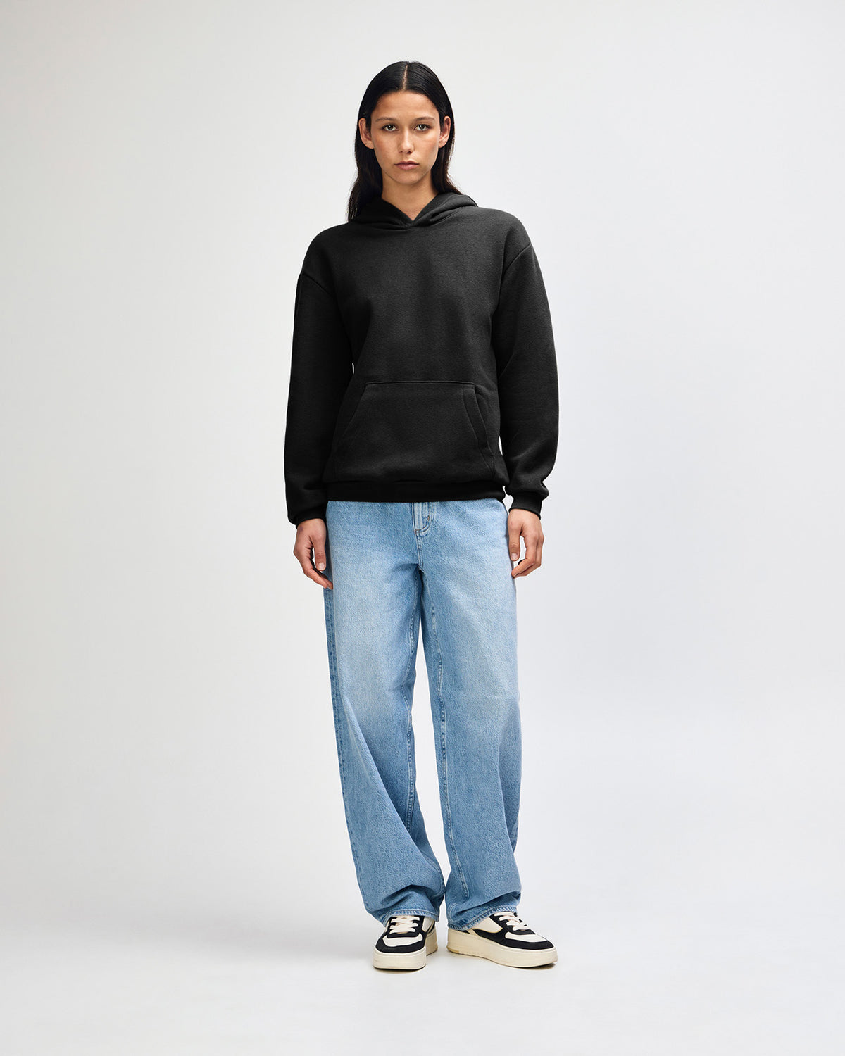 American Apparel Reflex Fleece Unisex Hooded Sweatshirt - Black