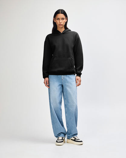 American Apparel Reflex Fleece Unisex Hooded Sweatshirt - Black