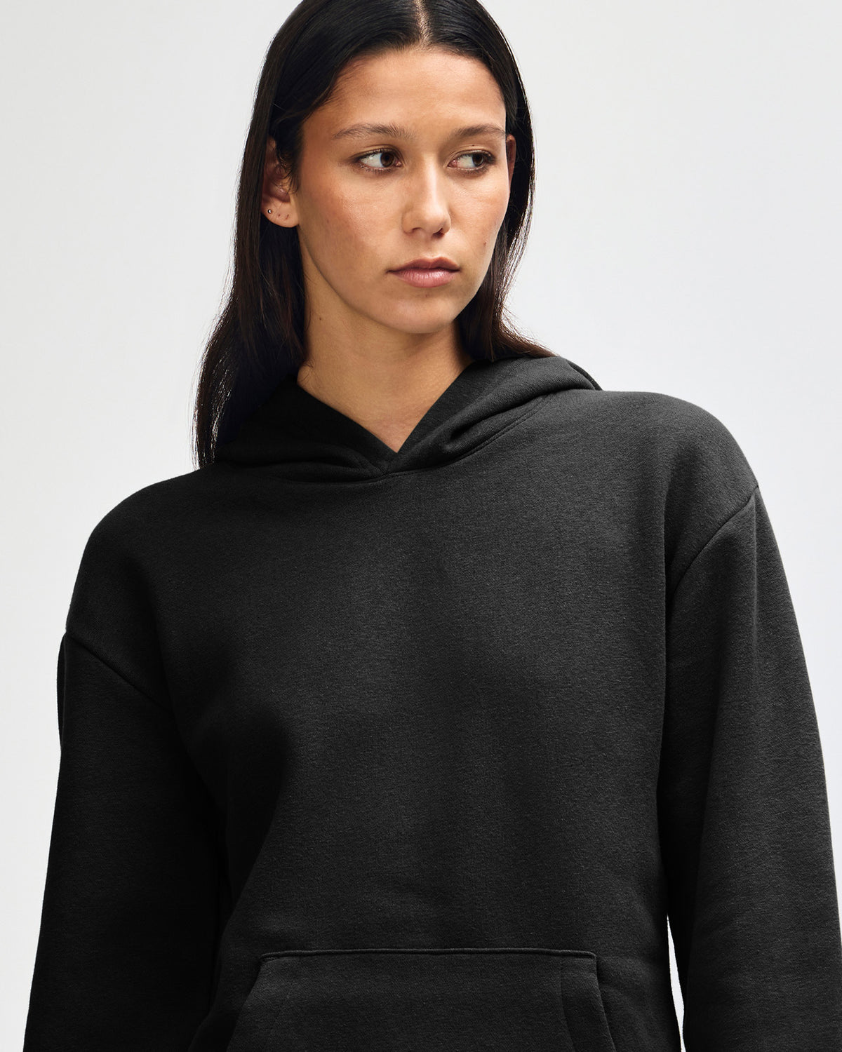 American Apparel Reflex Fleece Unisex Hooded Sweatshirt - Black
