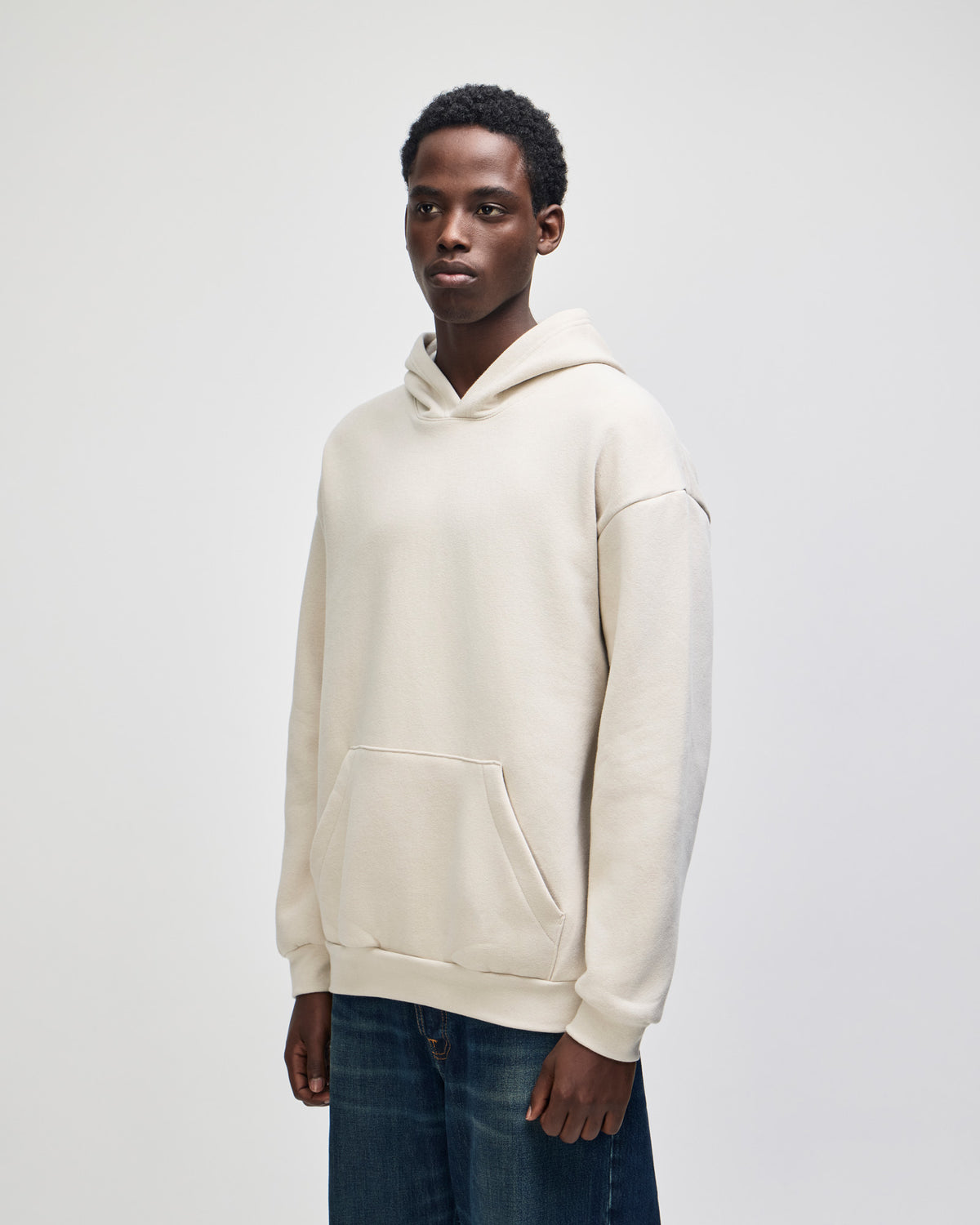 American Apparel Reflex Fleece Unisex Hooded Sweatshirt - Bone