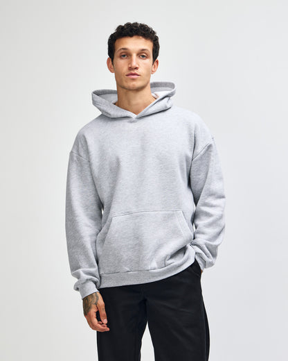 American Apparel Reflex Fleece Unisex Hooded Sweatshirt - Heather Grey
