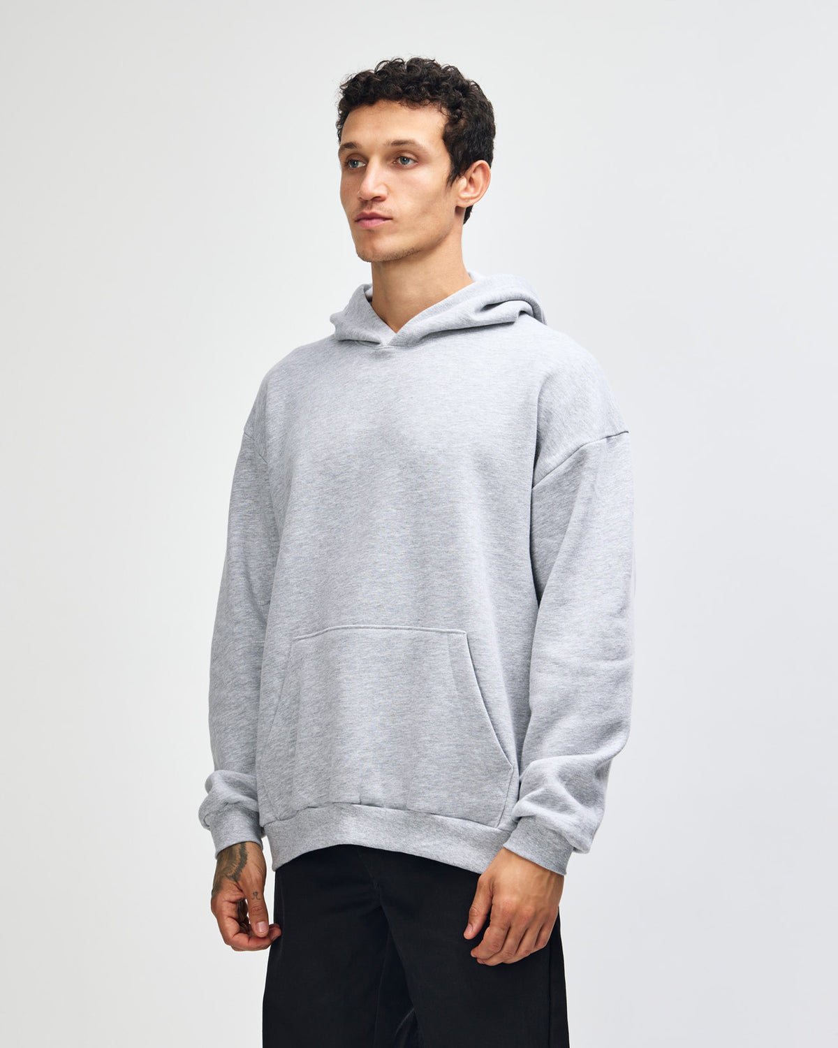 American Apparel Reflex Fleece Unisex Hooded Sweatshirt - Heather Grey