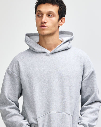American Apparel Reflex Fleece Unisex Hooded Sweatshirt - Heather Grey