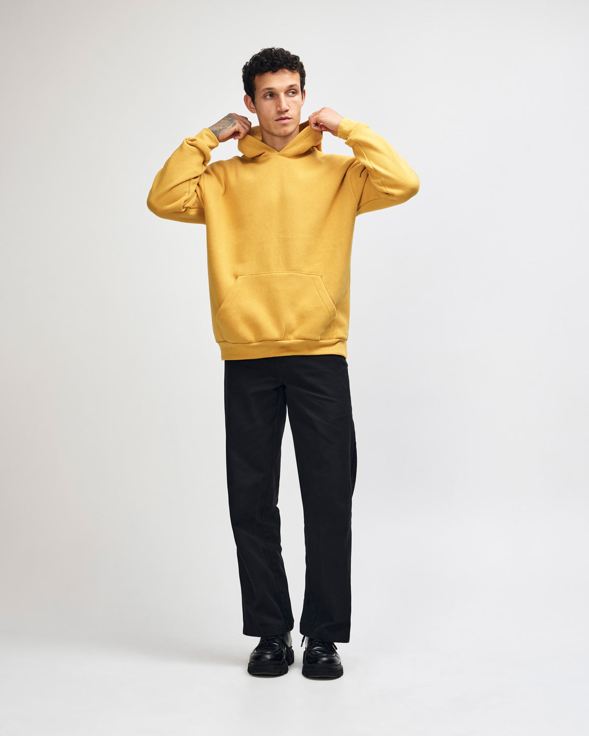 American Apparel Reflex Fleece Unisex Hooded Sweatshirt - Mustard