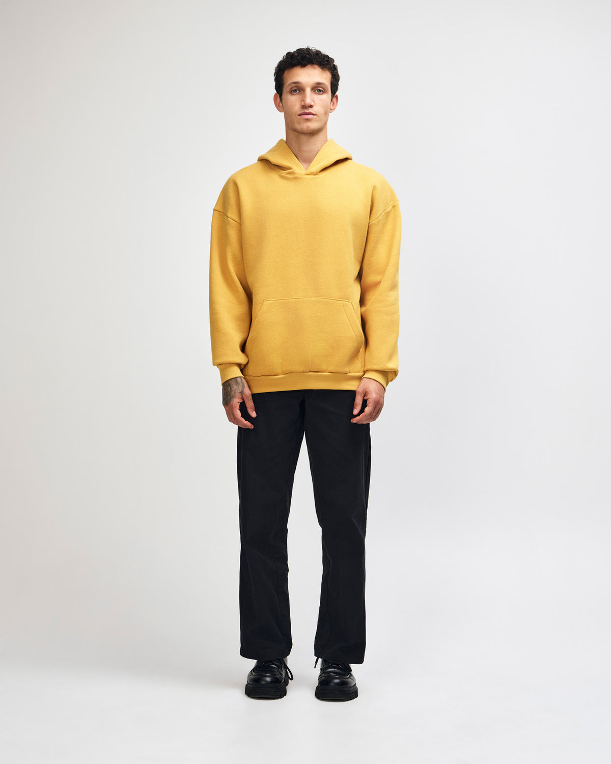 American Apparel Reflex Fleece Unisex Hooded Sweatshirt - Mustard