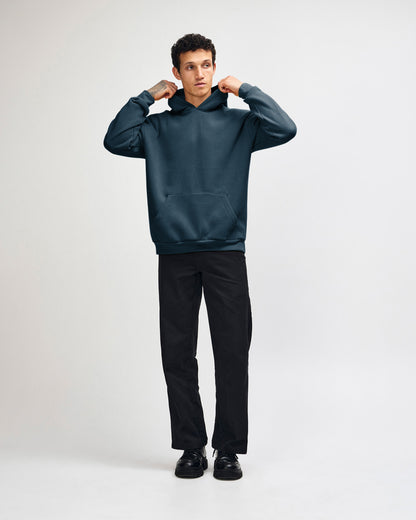American Apparel Reflex Fleece Unisex Hooded Sweatshirt - Sea Blue