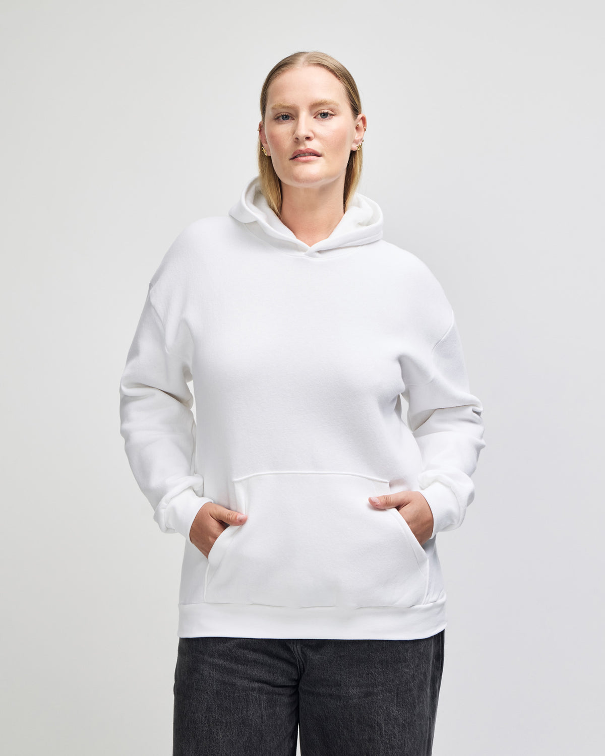 American Apparel Reflex Fleece Unisex Hooded Sweatshirt - White
