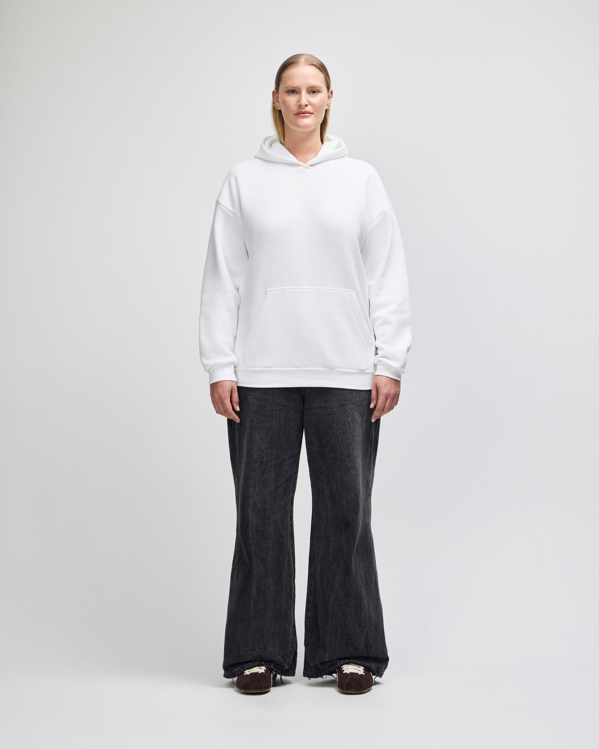 American Apparel Reflex Fleece Unisex Hooded Sweatshirt - White