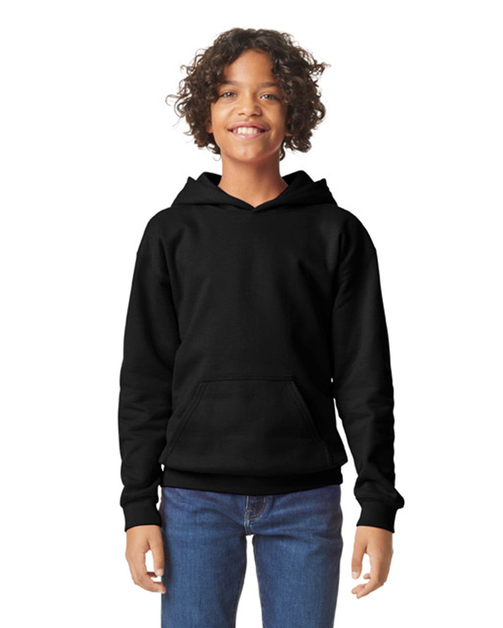 Gildan Softstyle Youth Hooded Sweatshirt - Black