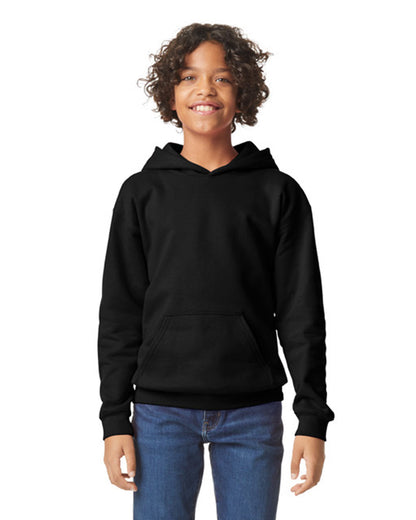 Gildan Softstyle Youth Hooded Sweatshirt - Black