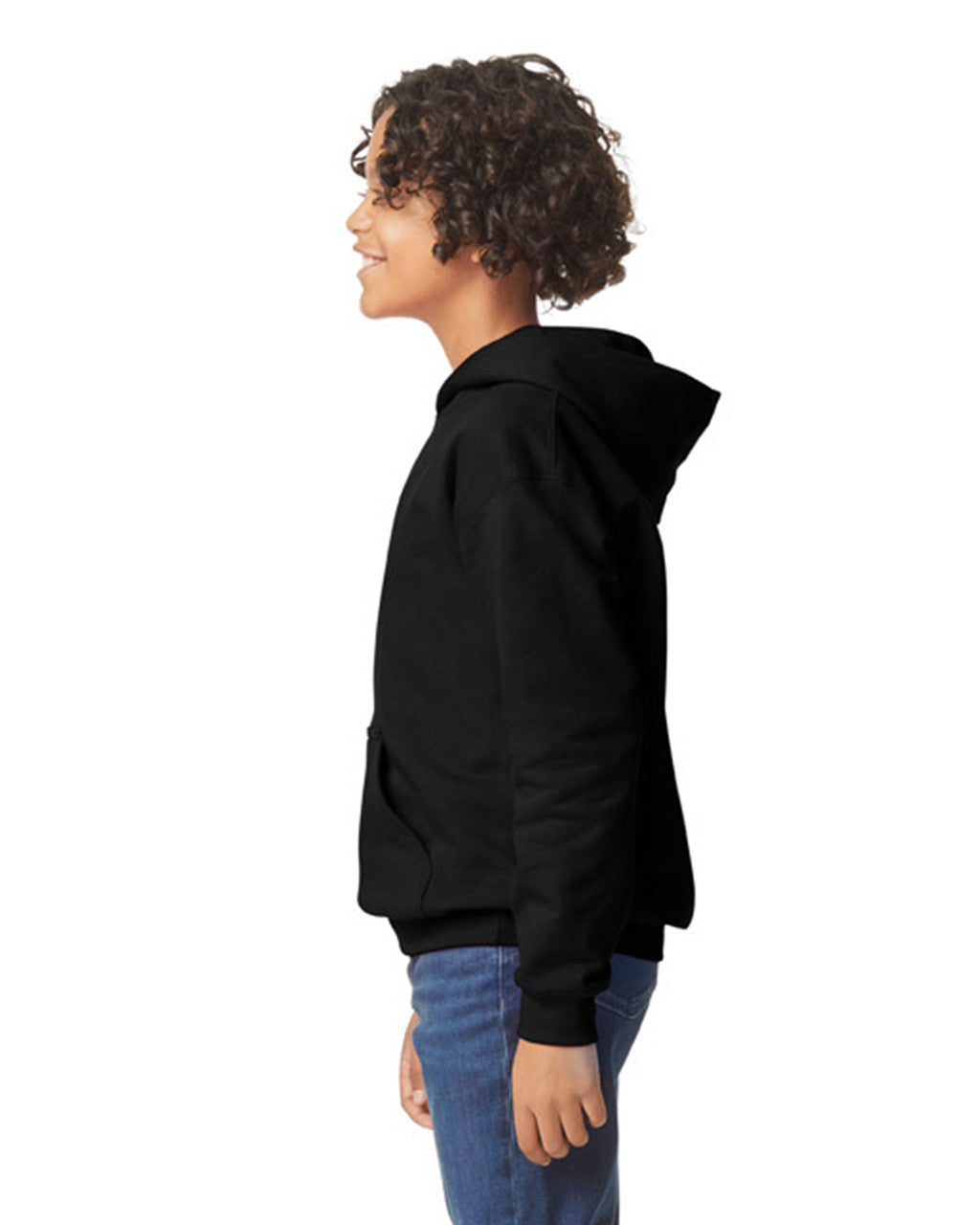 Gildan Softstyle Youth Hooded Sweatshirt - Black