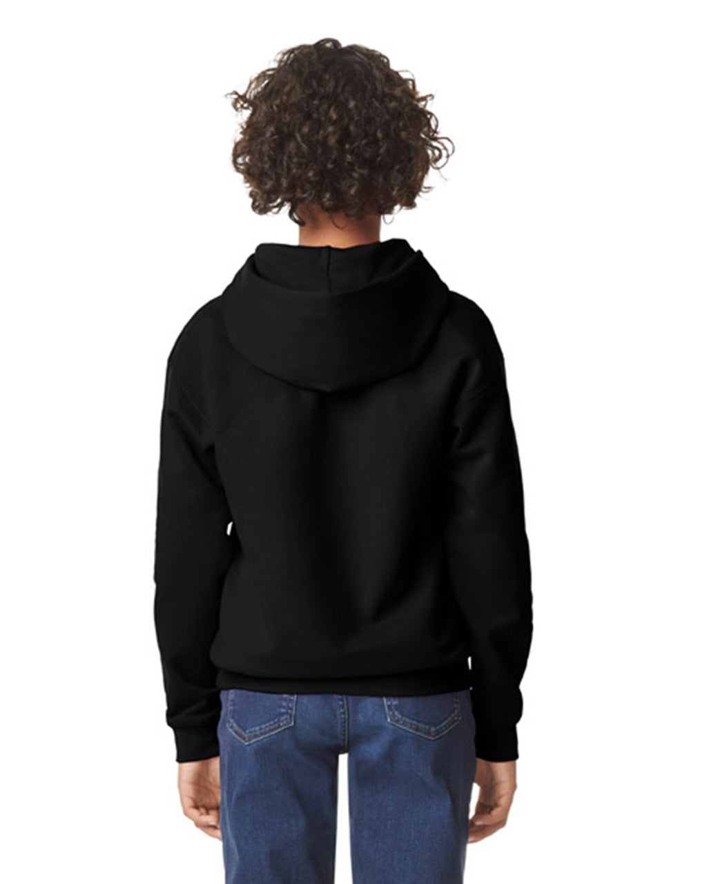 Gildan Softstyle Youth Hooded Sweatshirt - Black