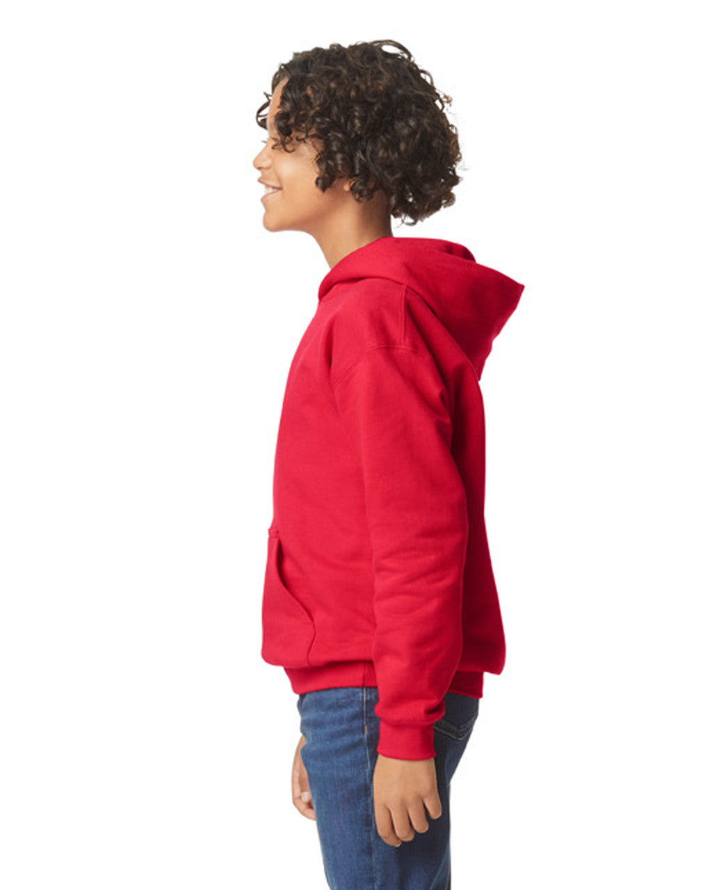 Gildan Softstyle Youth Hooded Sweatshirt - Red