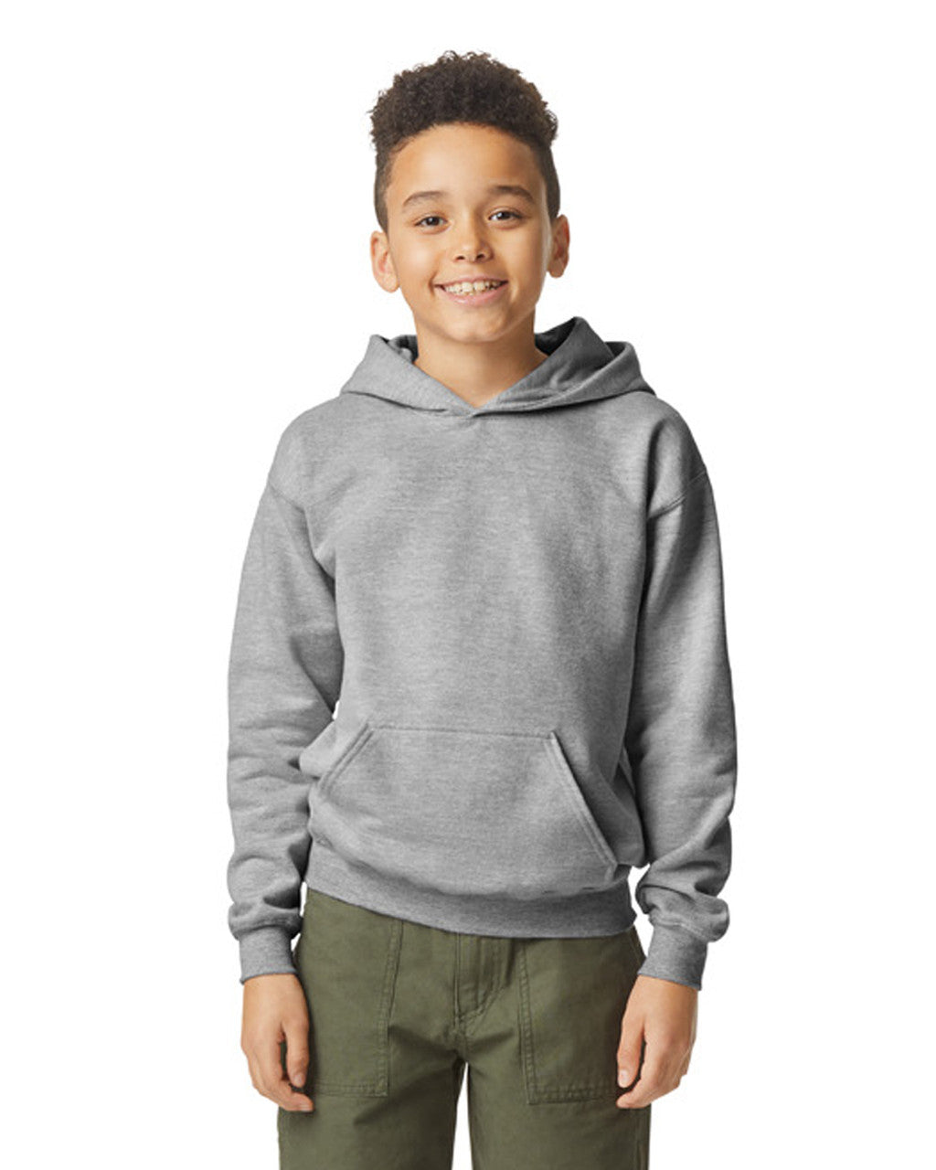 Gildan Softstyle Youth Hooded Sweatshirt - Sport Grey