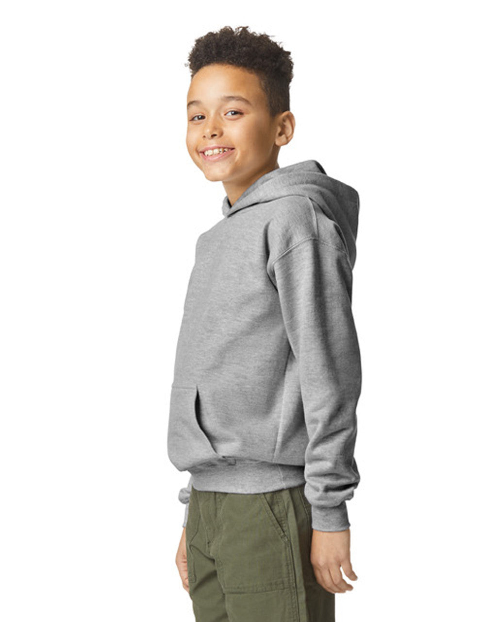 Gildan Softstyle Youth Hooded Sweatshirt - Sport Grey