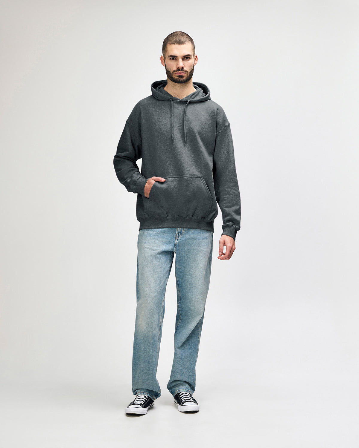 Gildan Softstyle Adult Hooded Sweatshirt - Dark Heather