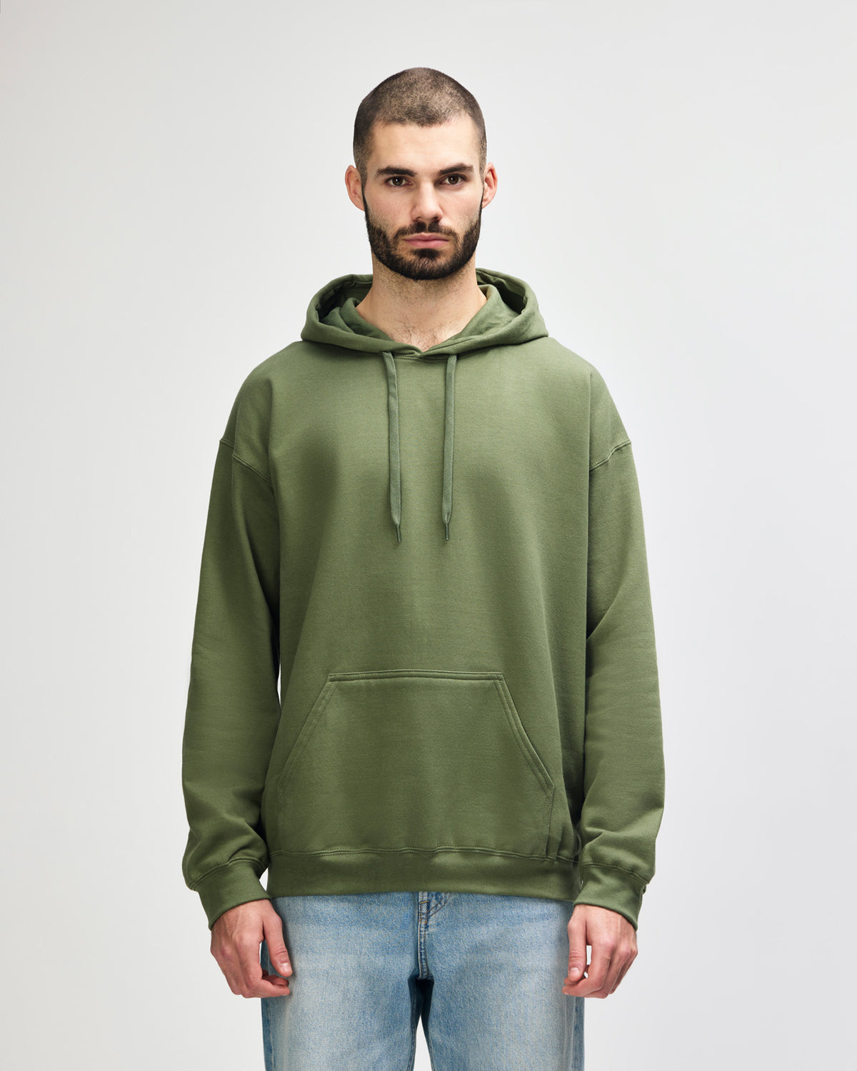 Gildan Softstyle Adult Hooded Sweatshirt - Military Green