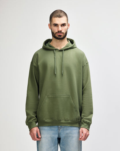 Gildan Softstyle Adult Hooded Sweatshirt - Military Green