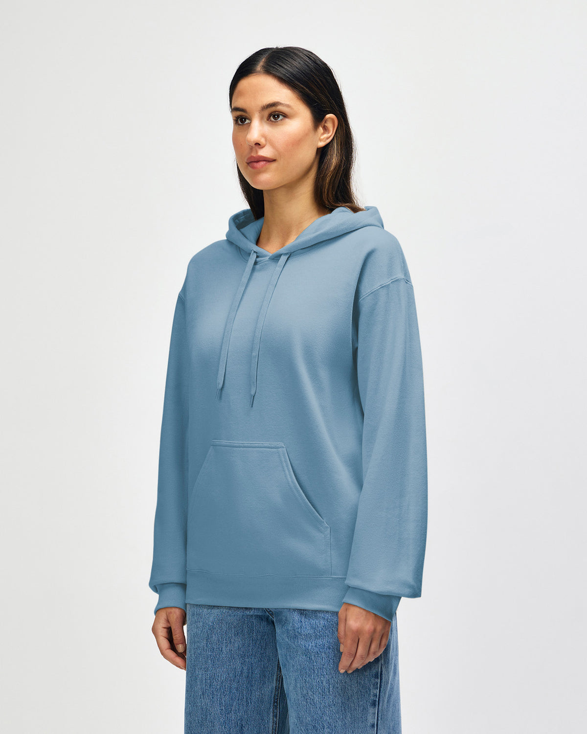 Gildan Softstyle Adult Hooded Sweatshirt - Stone Blue