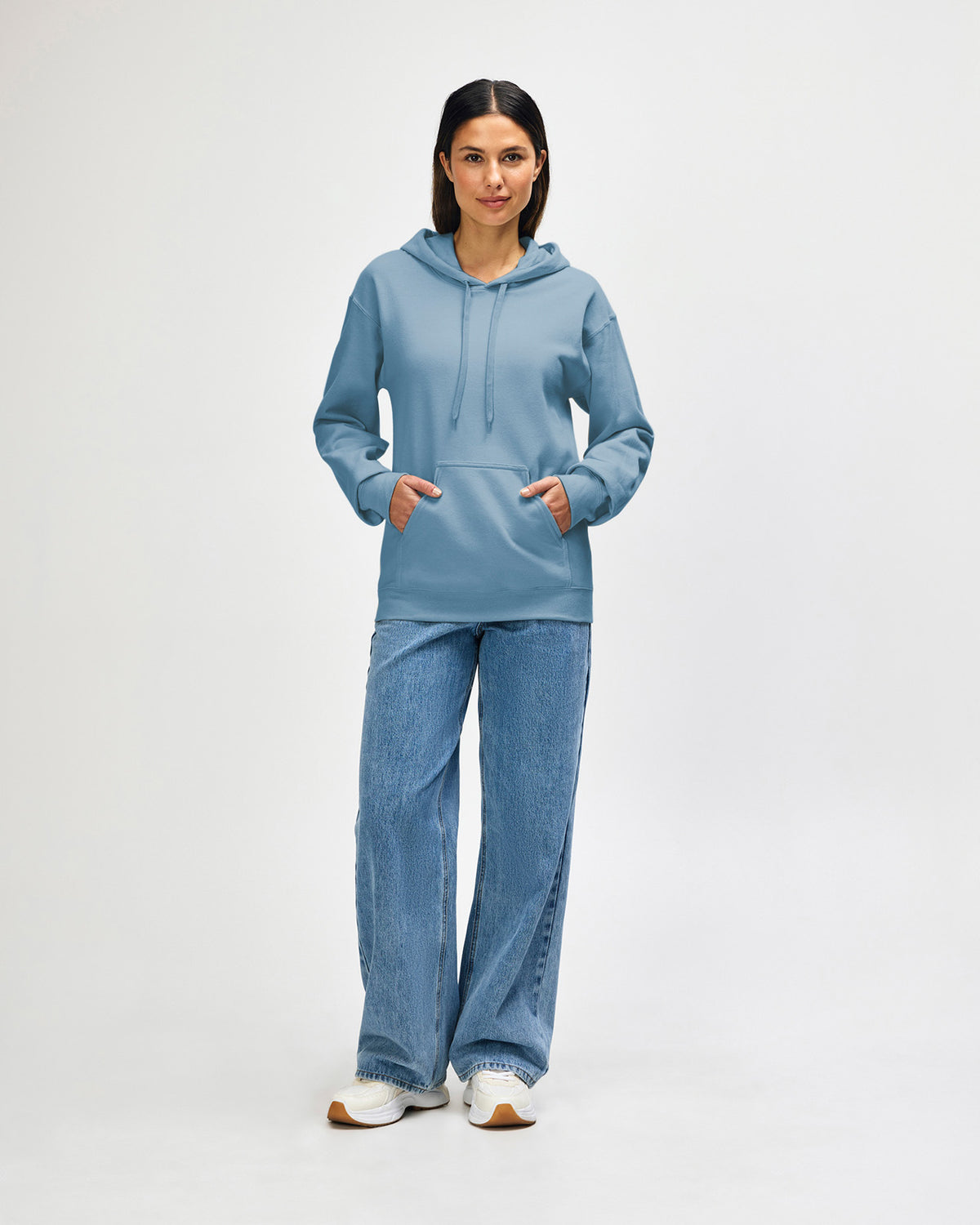 Gildan Softstyle Adult Hooded Sweatshirt - Stone Blue