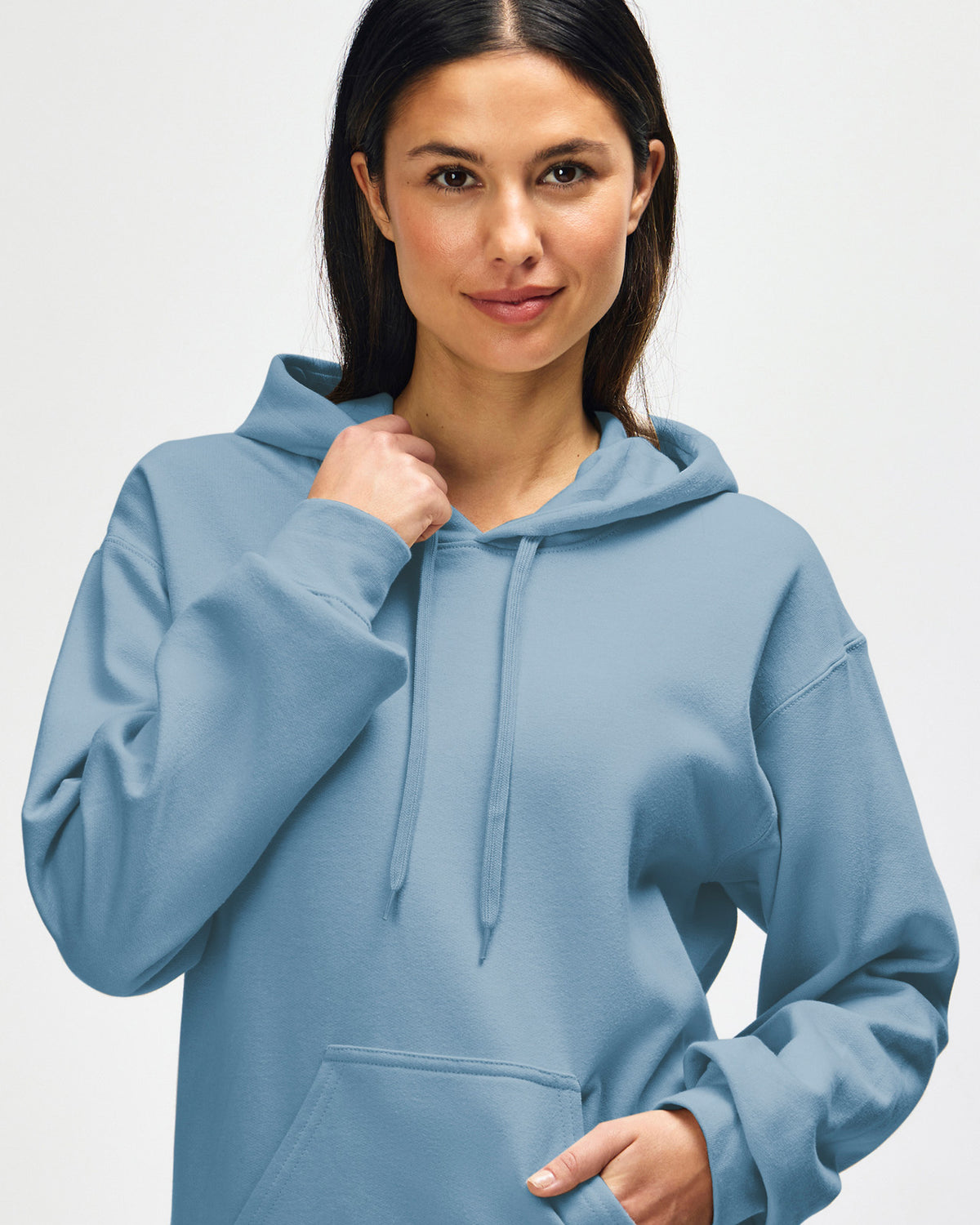 Gildan Softstyle Adult Hooded Sweatshirt - Stone Blue