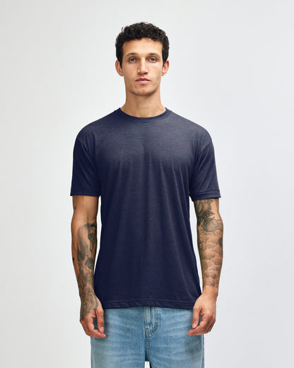 American Apparel Unisex Tri Blend T-Shirt - Tri-indigo