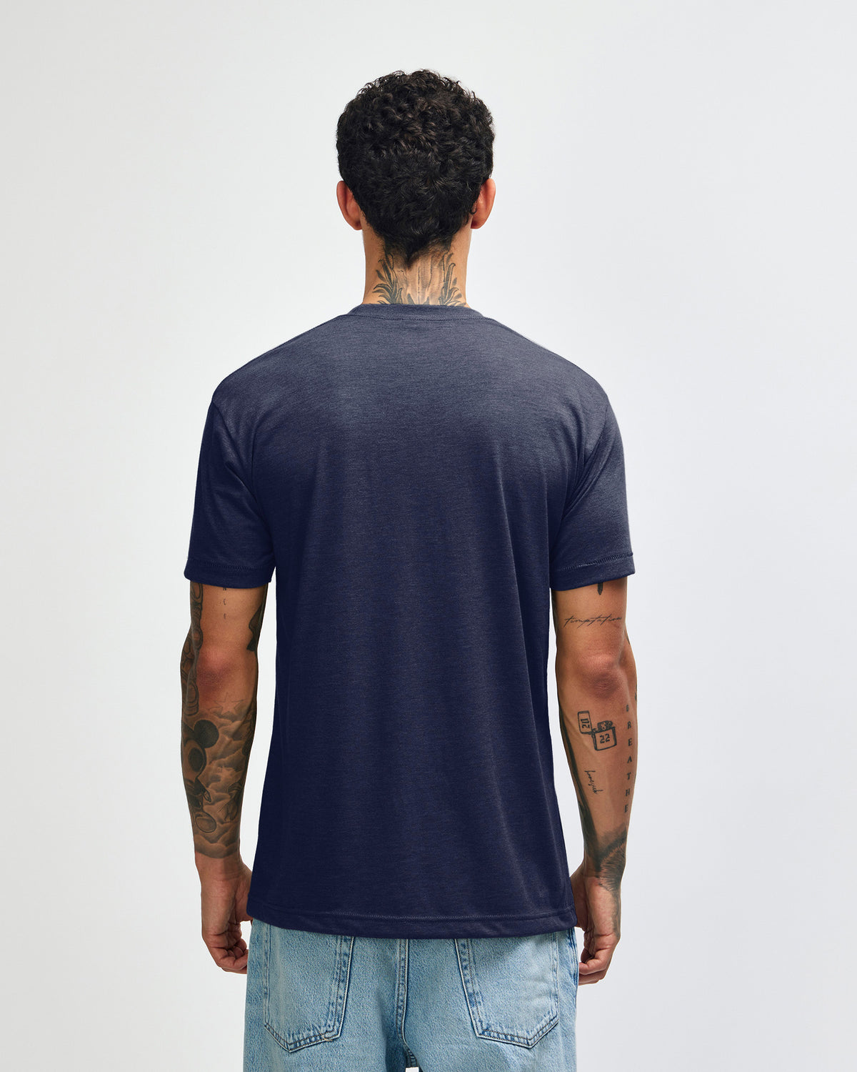 American Apparel Unisex Tri Blend T-Shirt - Tri-indigo