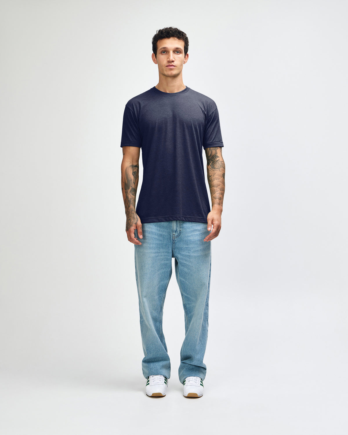 American Apparel Unisex Tri Blend T-Shirt - Tri-indigo