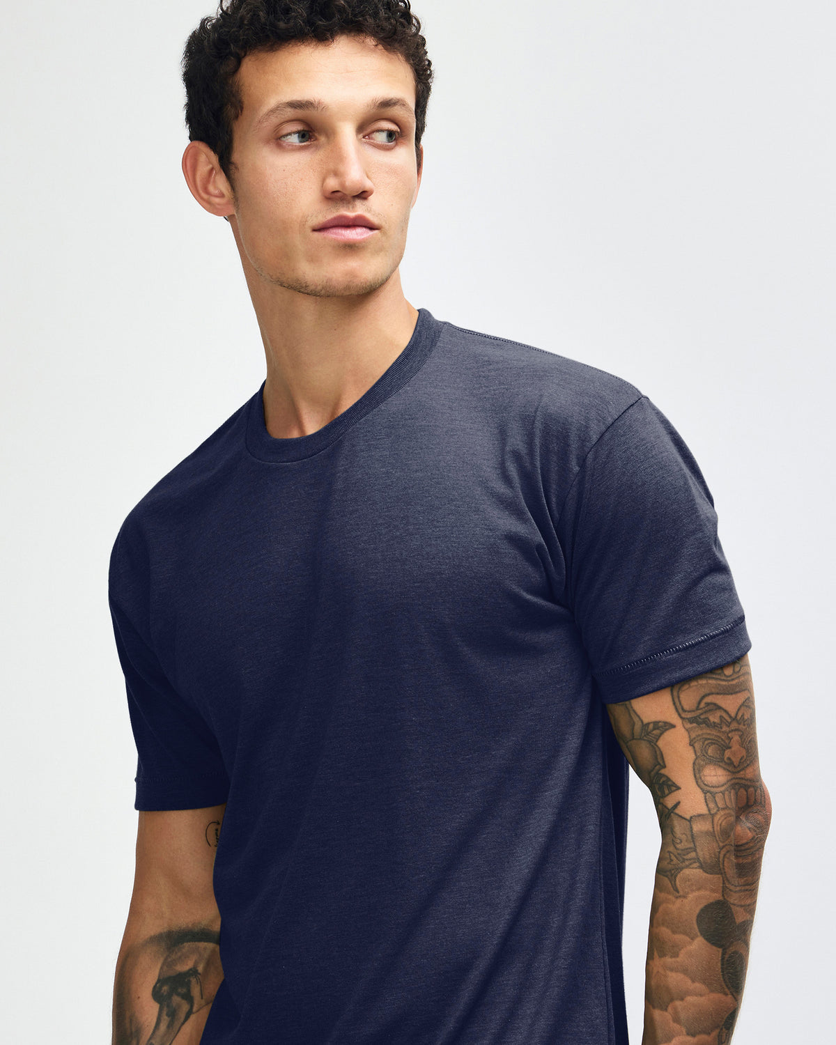 American Apparel Unisex Tri Blend T-Shirt - Tri-indigo