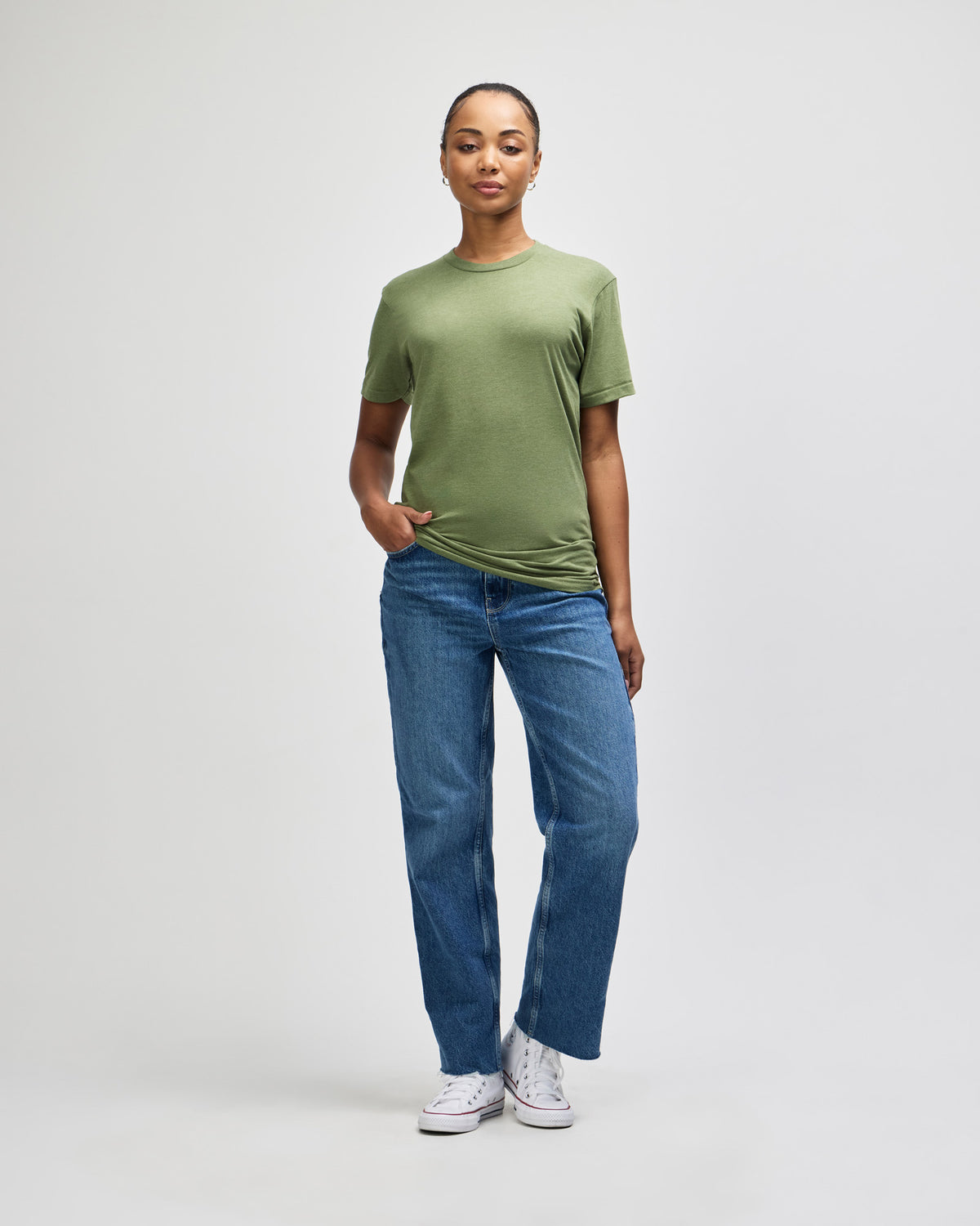 American Apparel Unisex Tri Blend T-Shirt - Tri-olive